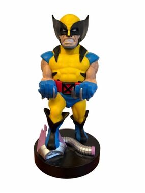 Cable Guys Marvel Wolverine Phone Controller Yellow Blue 9” Height